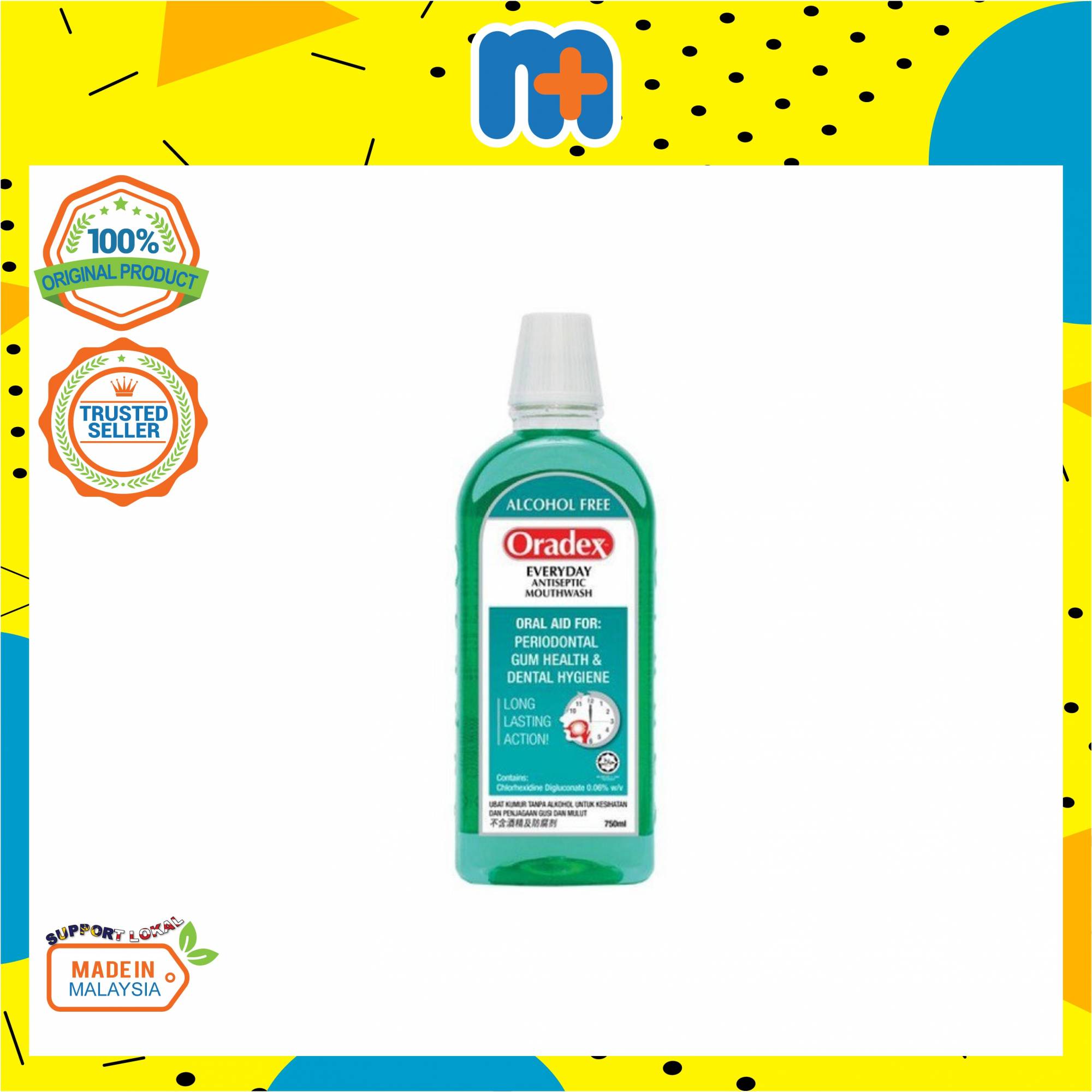 ORADEX Everyday Antiseptic Mouthwash 250ml